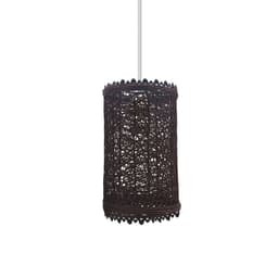 image-Retro Vintage 1cm Hole Barrel Cage Design Lampshade Easy Fit E27 Base Rattan Style Lamp Light Shades