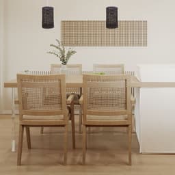 image-Retro Vintage 1cm Hole Barrel Cage Design Lampshade Easy Fit E27 Base Rattan Style Lamp Light Shades