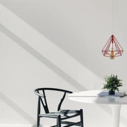 image-Single Red Vintage Industrial E27 Ceiling Hanging Light Cage Shade Loft Style Metal Ceiling Pendant Lamp