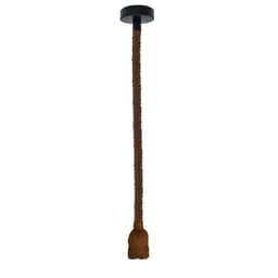 image-Vintage Ceiling Pendant Light 1m Brown Colour Hemp Rope Hanging Lamp Lights