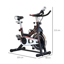 image-HOMCOM 8kg Flywheel Exercise Racing Bicycle Cardio Adjustable Resistance LCD