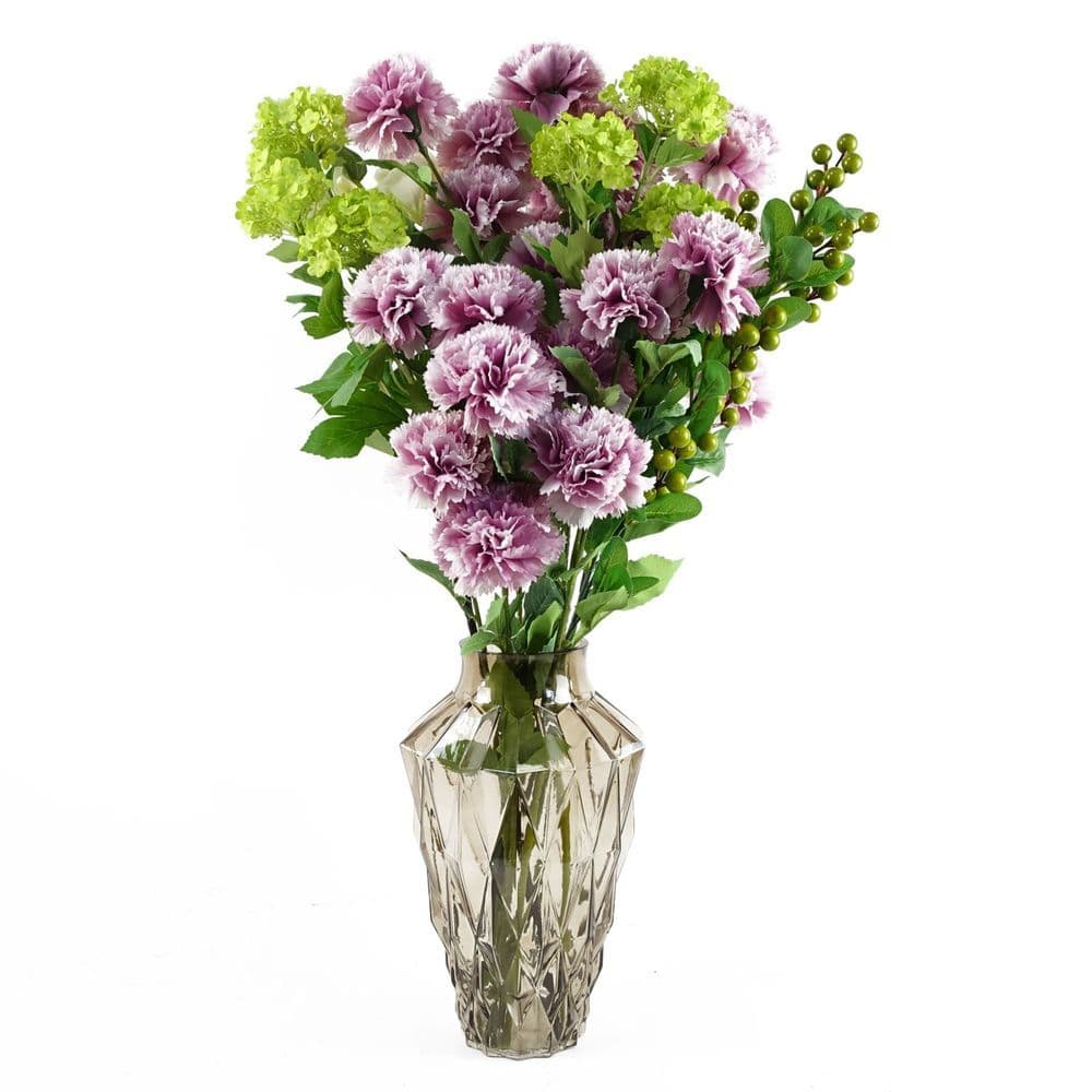 image-Pack of 6 x 70cm Artificial Green Berry Spray