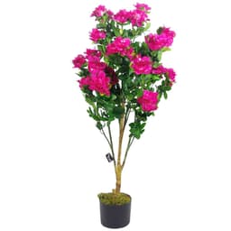 image-100cm Premium Artificial Azalea Pink Flowers Potted Plant