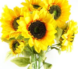 image-Pack of 6 x 88cm Yellow Artificial Sunflower - 18 heads