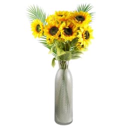 image-Pack of 6 x 88cm Yellow Artificial Sunflower - 18 heads