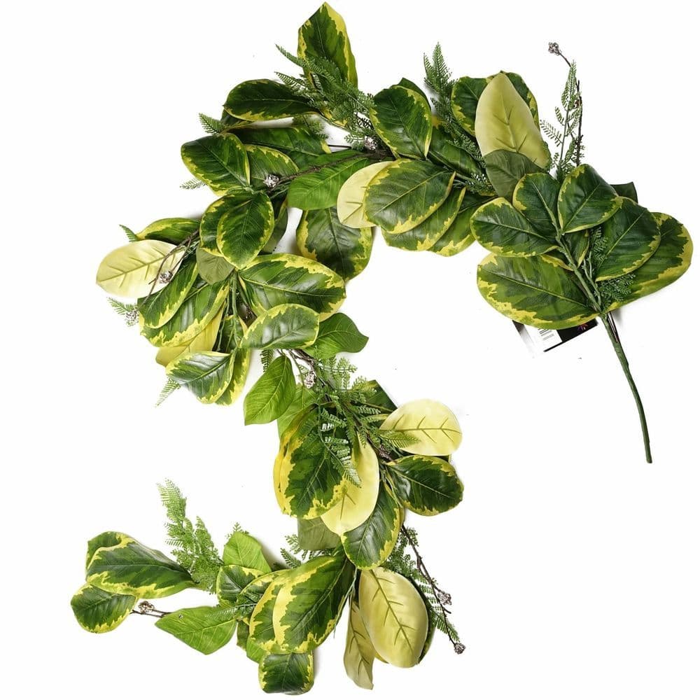 image-180cm Artificial Garland Trailing Hanging Golden Ficus Plant Realistic