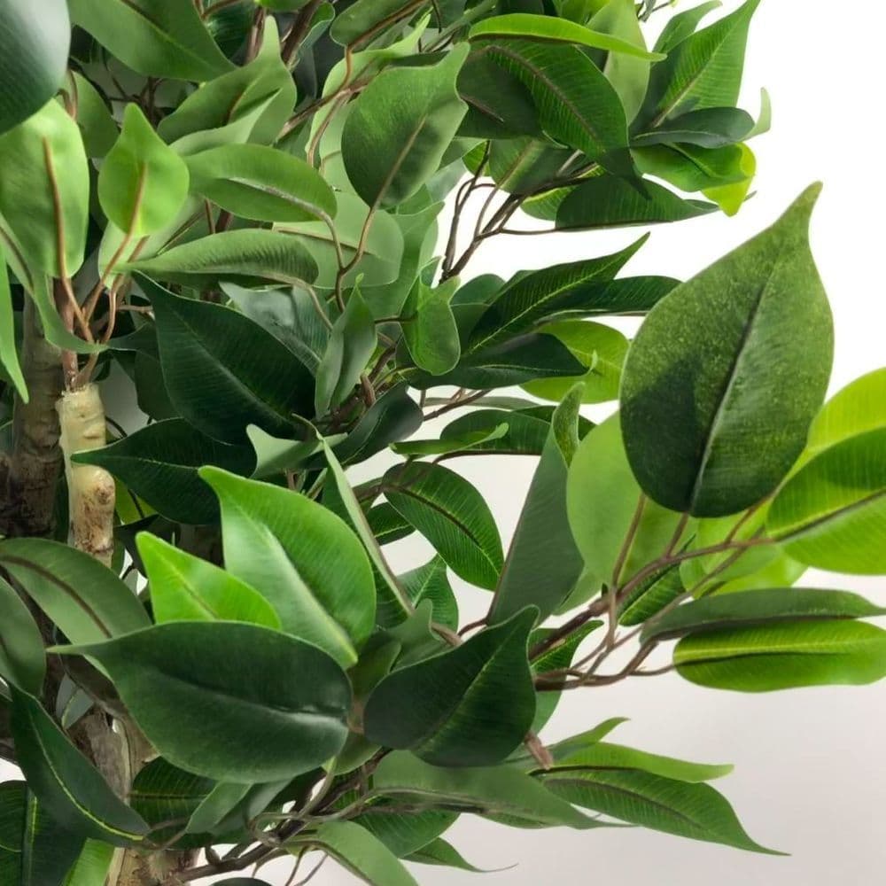 image-110cm Artificial Evergreen Ficus Tree Multicolour Planter