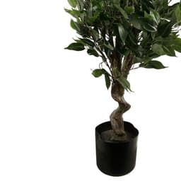image-110cm Artificial Evergreen Ficus Tree Multicolour Planter