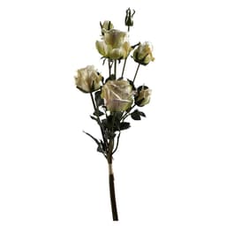 image-6 x 60cm Cream Rose Artificial Flower Sprays - 24 Flowers 18 Buds