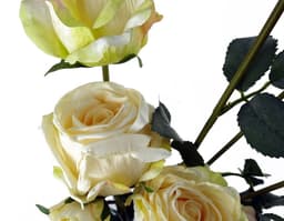 image-6 x 60cm Cream Rose Artificial Flower Sprays - 24 Flowers 18 Buds