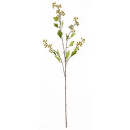 image-100cm Yellow Lily Black Eucalyptus Glass Ball Vase