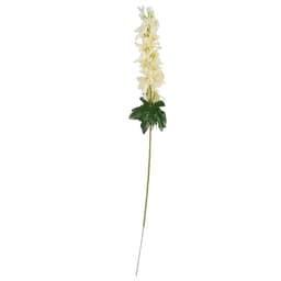 image-60cm Artificial Berry Delphinium Cream Flower Mix Glass Vase