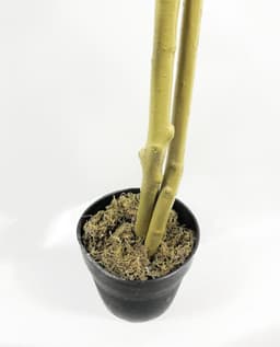 image-120cm (4ft) Artificial Dark Red Green Ficus Plant - Gold Planter