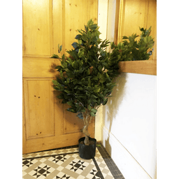 image-110cm Leaf Realistic Artificial Ficus Tree / Plant Multicolour Planter