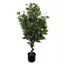 image-110cm Leaf Realistic Artificial Ficus Tree / Plant Multicolour Planter