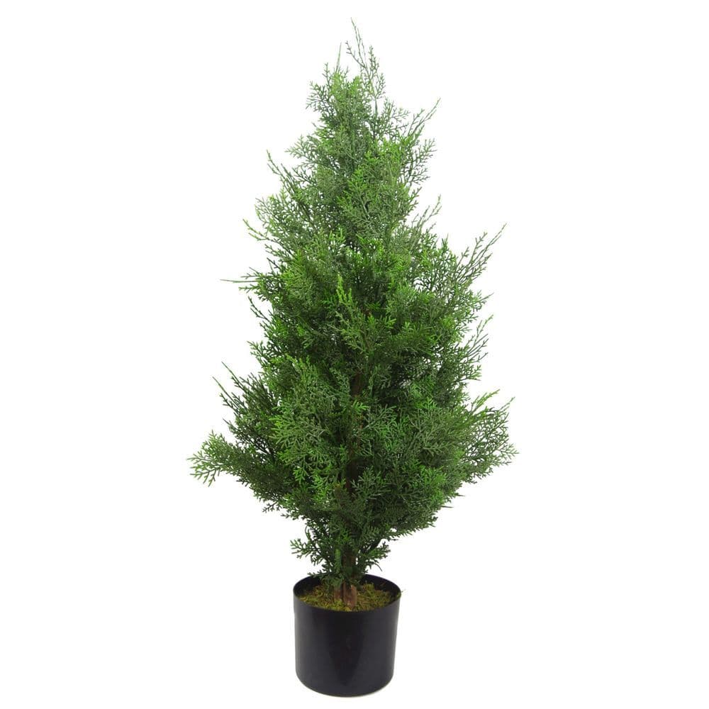image-90cm Artificial Cypress Topiary