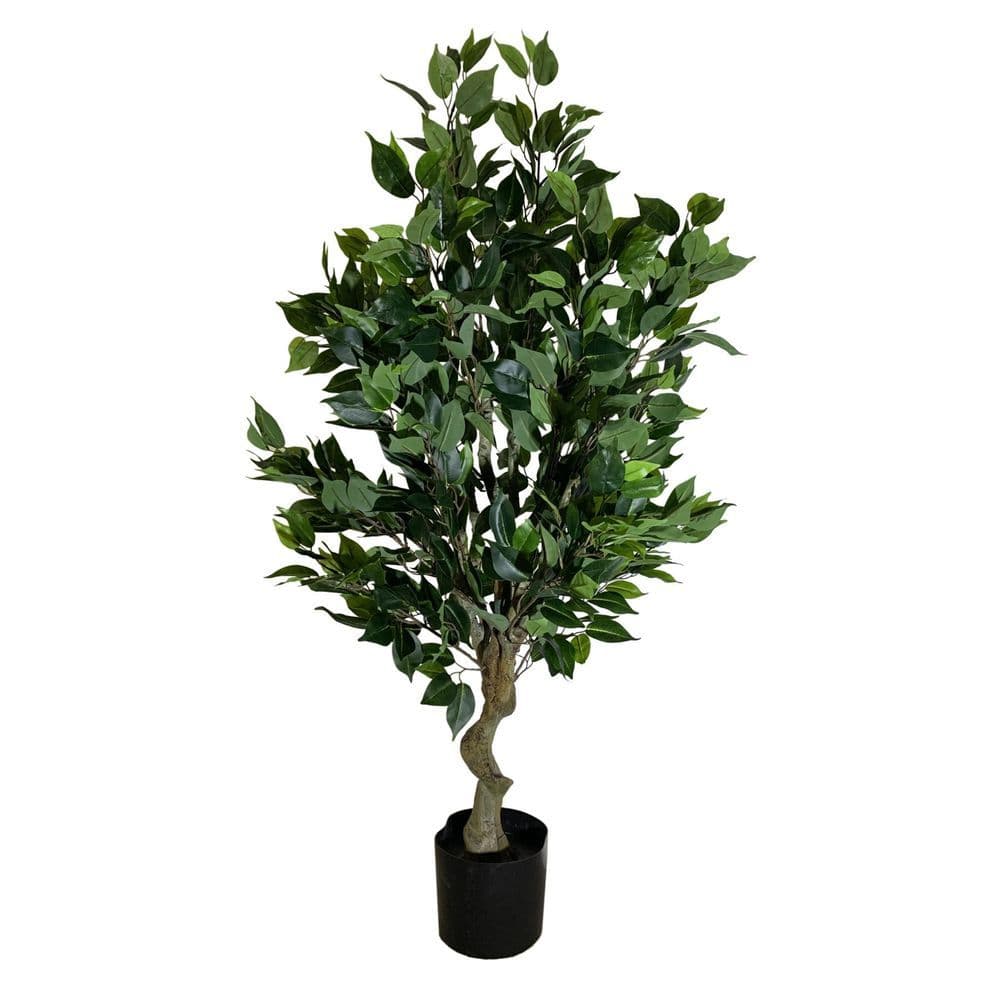 image-100cm Leaf Realistic Artificial Ficus Tree / Plant Bush Ficus