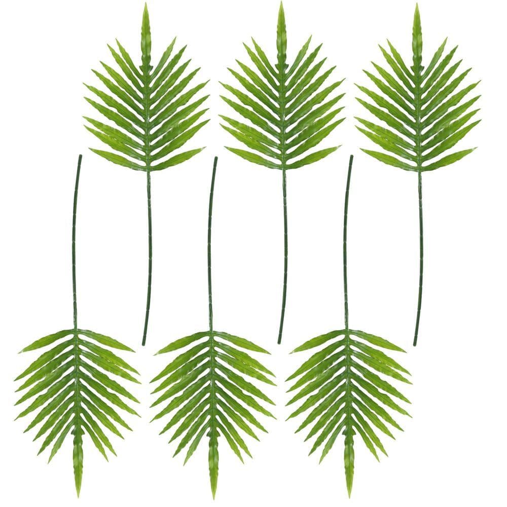 image-Pack of 6 x 95cm Green Palm Leaf