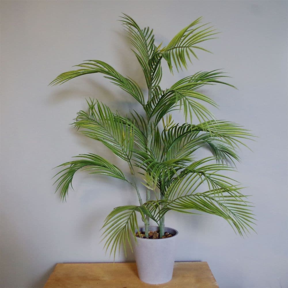 image-90cm Artificial Palm Tree Potted in Decorative Planter