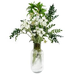 image-Pack of 6 x 100cm Artificial Fern Foliage Stem