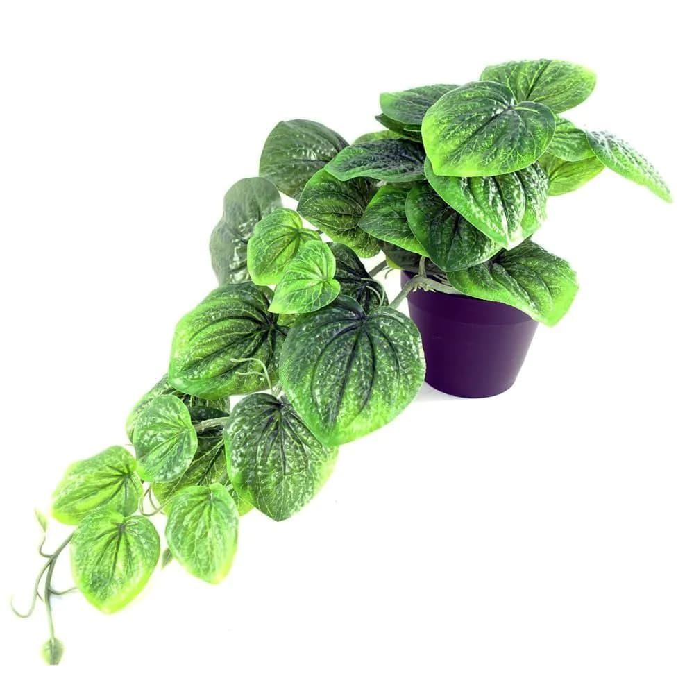 image-35cm Artificial Trailing Green Potted Pothos Plant