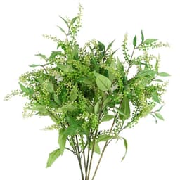 image-Pack of 6 x 85cm Artificial Green Foliage Spray