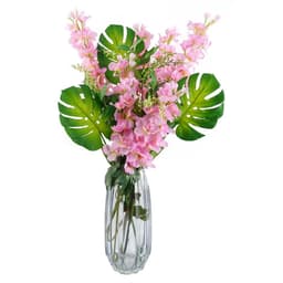 image-Pack of 6 x 85cm Artificial Green Foliage Spray