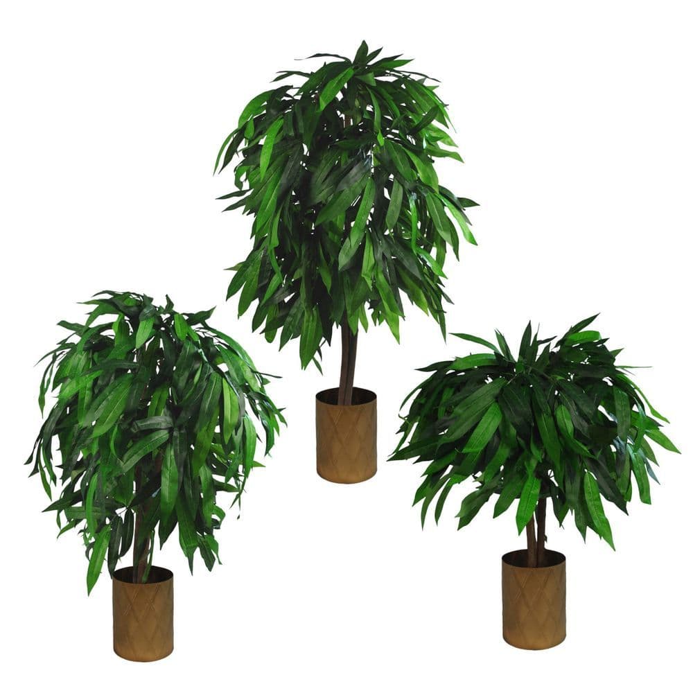 image-80cm Tall Large Artificial Mango Tree Plant