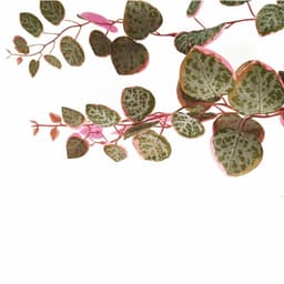 image-90cm Artificial Potted Trailing Hanging Pink Plant Realistic - String of Hearts