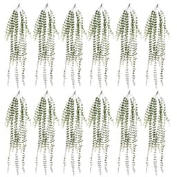 image-Pack of 12 x 120cm Artificial Hanging Extra Long String of Pearls