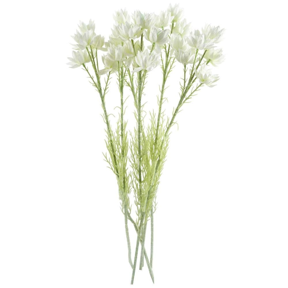 image-Pack of 6 x 60cm White Starflower Stem - 30 Flowers