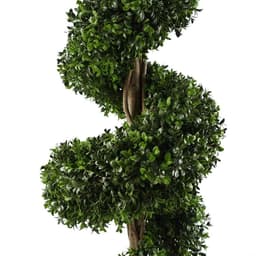 image-120cm Sprial Buxus Artificial Tree UV Resistant Outdoor Topiary