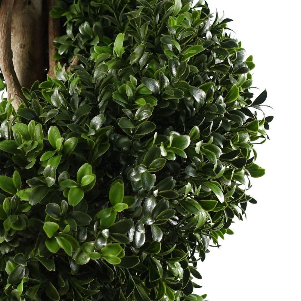 image-120cm Sprial Buxus Artificial Tree UV Resistant Outdoor Topiary