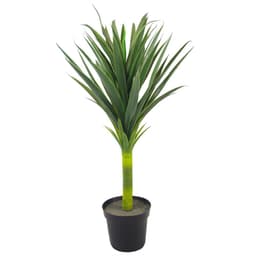 image-90cm (3ft) Large Artificial Green Yukka Plant Spiky Tree Plant