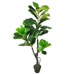 image-120cm (4ft) Large Artificial Fiddle Fig Tree Ficus Evergreen Plant