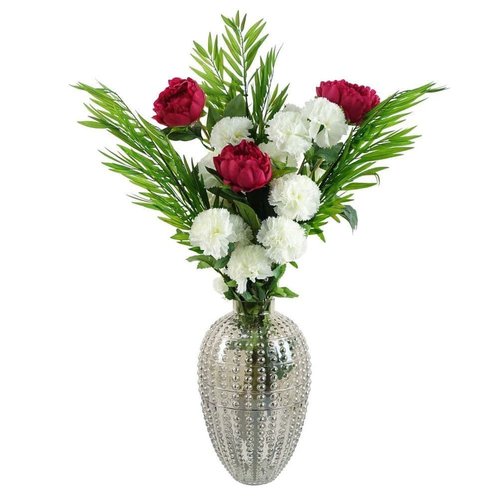 image-35cm Smoke Grey Bubble Vase