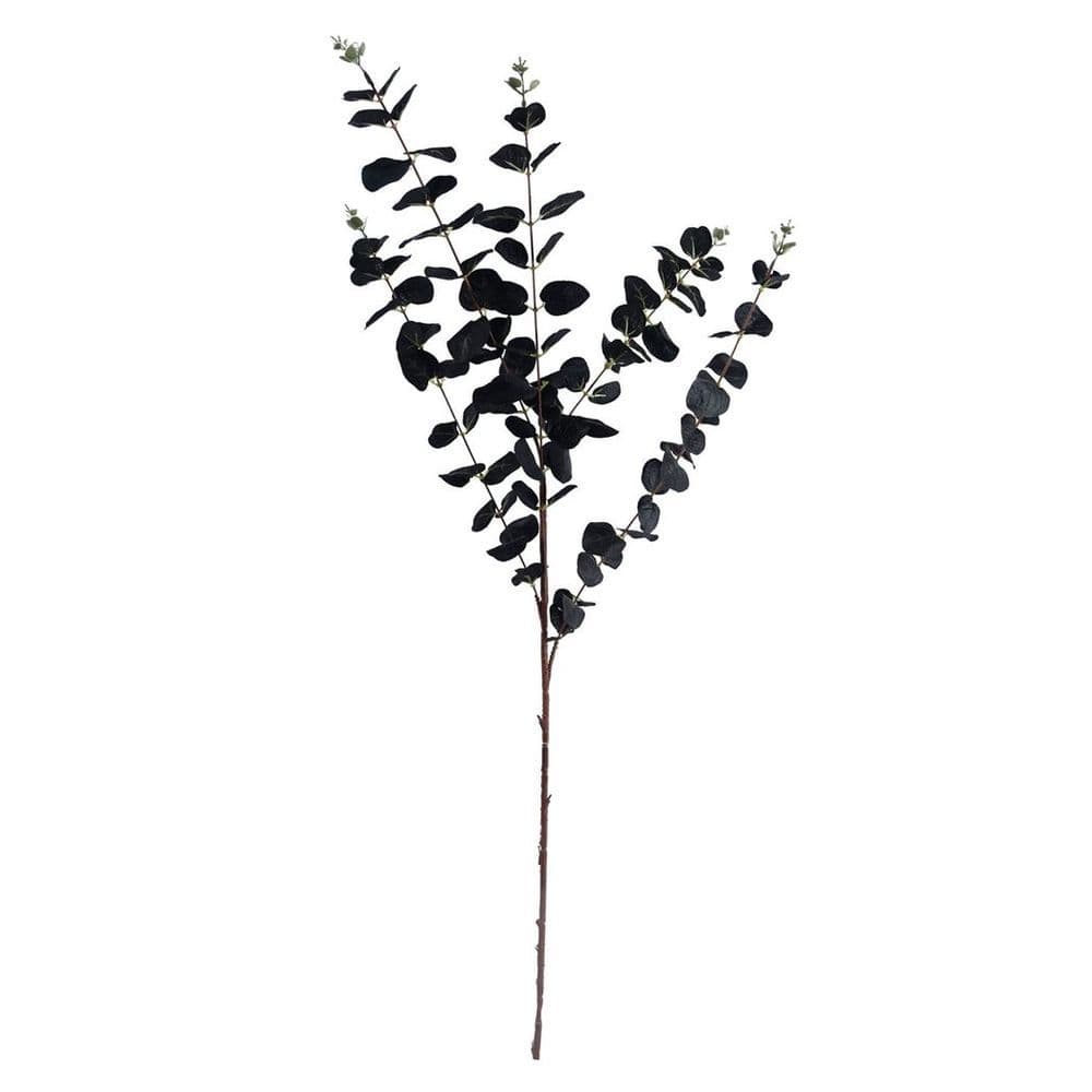 image-65cm Orange and Black Flower Arrangement Glass Vase