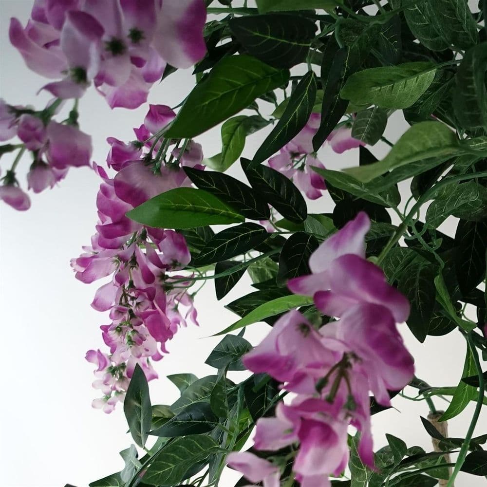 image-150cm Artificial Light Pink Purple Wisteria Tree