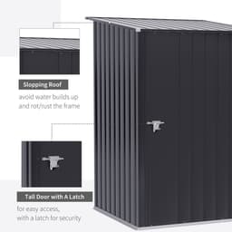 image-Outdoor Garden Storage Shed Galvanized Steel Tool House