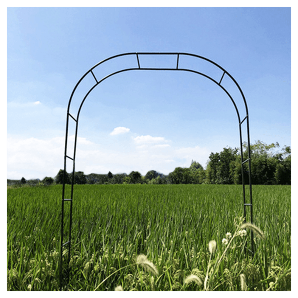 image-7'8" H x 4'5" W Metal Garden Arch Trellis,Adjustable Arbor Trellis for Garden Climbing Plants Support