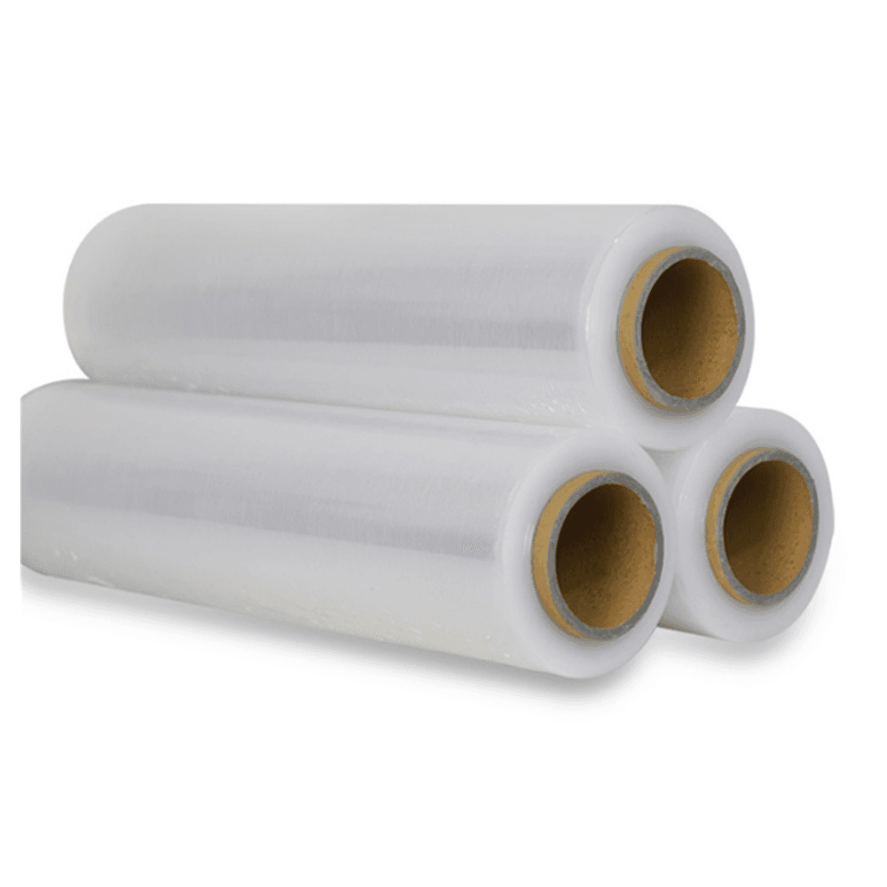 image-18" x 1000' 80 Gauge 4 Rolls Pallet Wrap Stretch Film Hand Shrink Wrap 1000FT