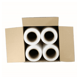 image-18" x 1000' 80 Gauge 4 Rolls Pallet Wrap Stretch Film Hand Shrink Wrap 1000FT