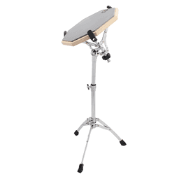 image-Chrome Plated Dumb Snare Drum Stand Tripod Silver