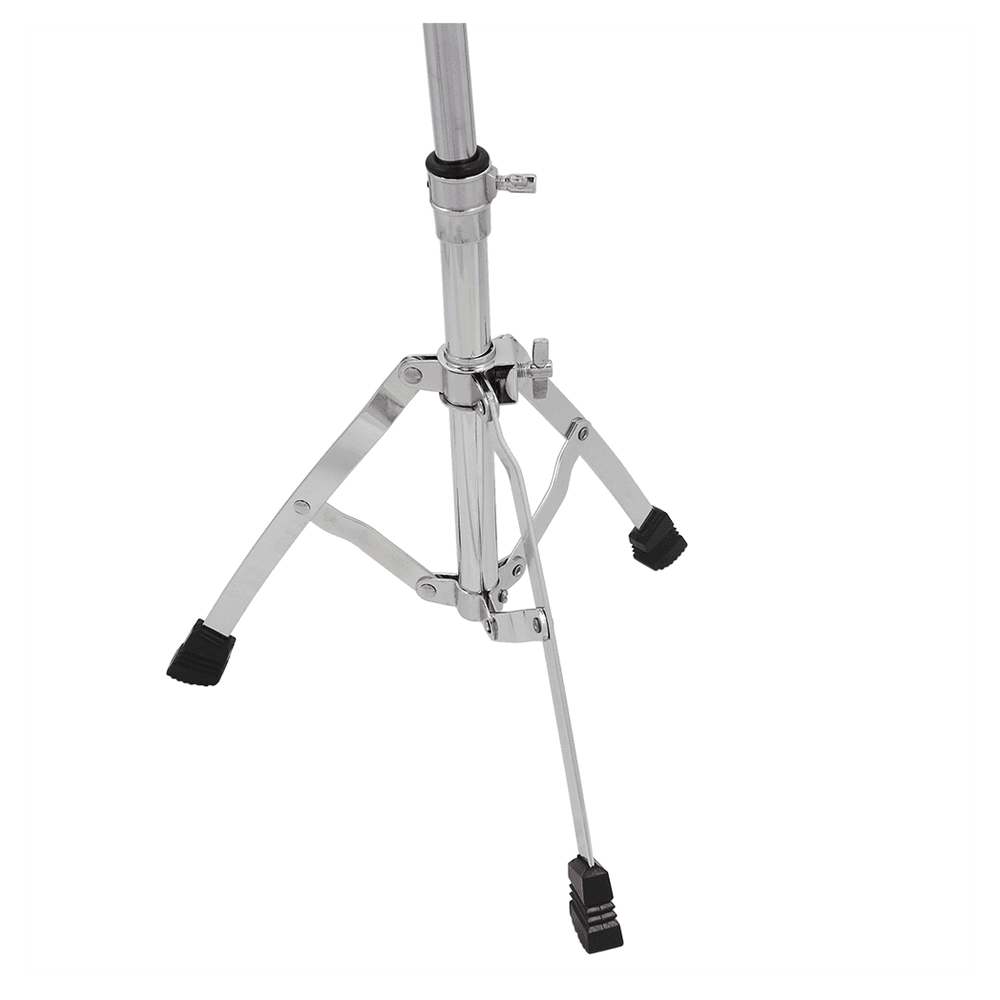 image-Chrome Plated Dumb Snare Drum Stand Tripod Silver