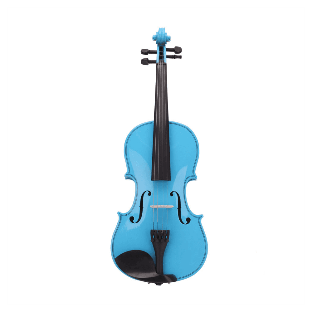 image-4/4 Acoustic Violin Case Bow Rosin Sky Blue