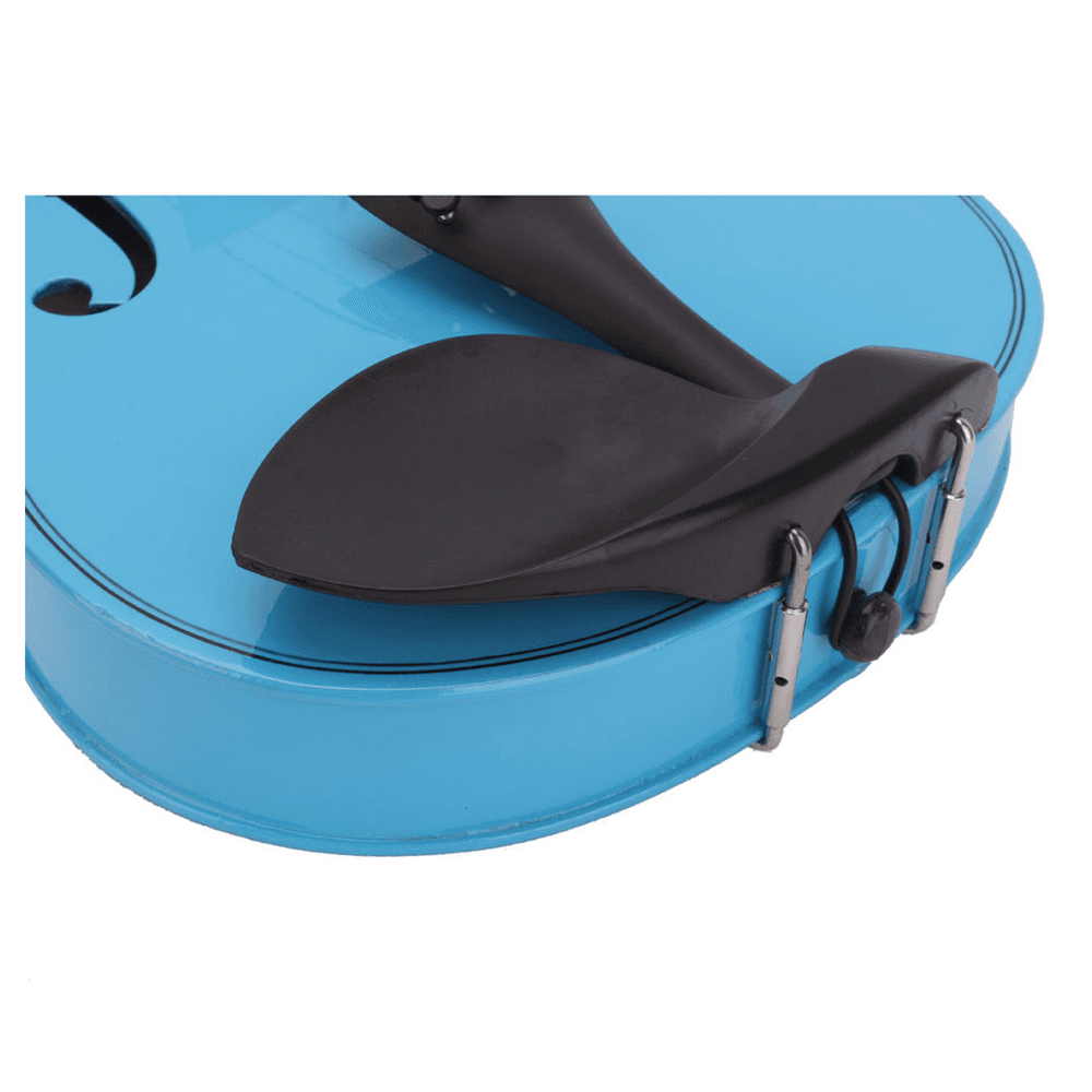 image-4/4 Acoustic Violin Case Bow Rosin Sky Blue