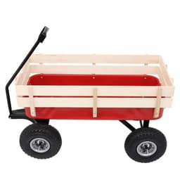 image-97x43x78cm Garden Iron Wood Four Wheel Garden Wagon