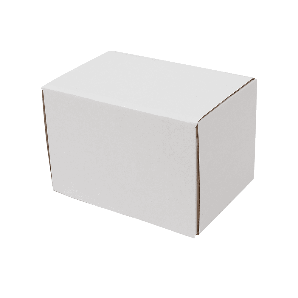 image-50 Corrugated Paper Boxes 6x4x4"(15.2*10*10cm)White Outside and Yellow Inside