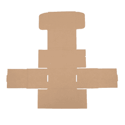 image-50 Corrugated Paper Boxes 6x4x4"(15.2*10*10cm)White Outside and Yellow Inside