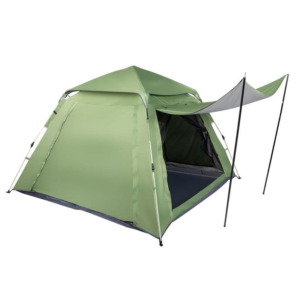 image-240*240*150cm Spring Quick Open Four-Person Family Tent Camping Tent Green